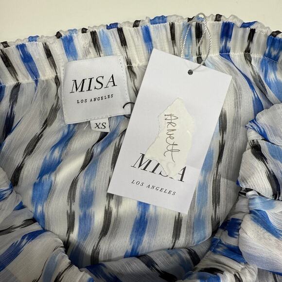 NWT | Misa Los Angeles | Surya Striped Midi Skirt | Scorpio Stripe | XS - Picture 7 of 10